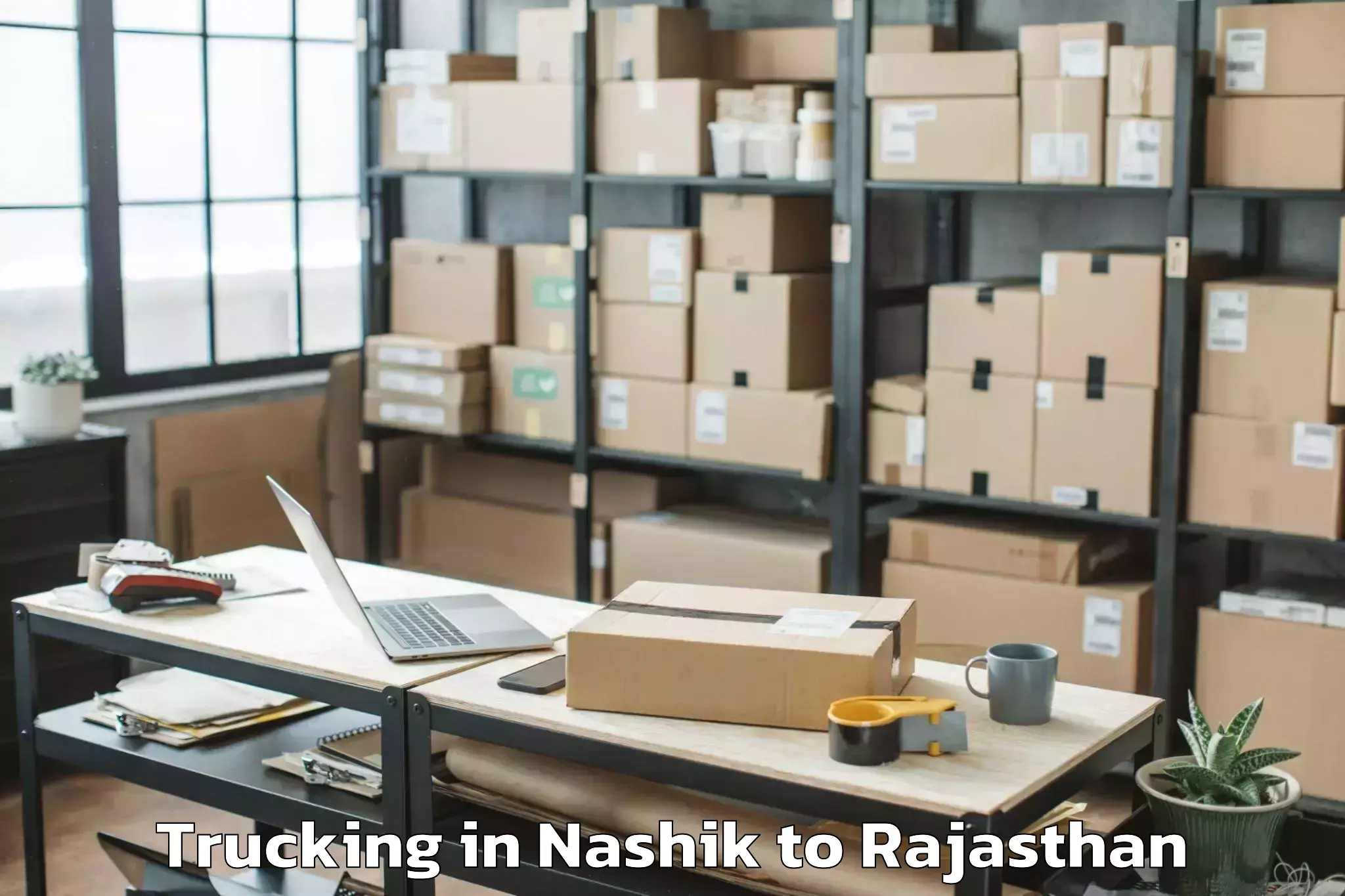 Trusted Nashik to Madhav University Pindwara Trucking